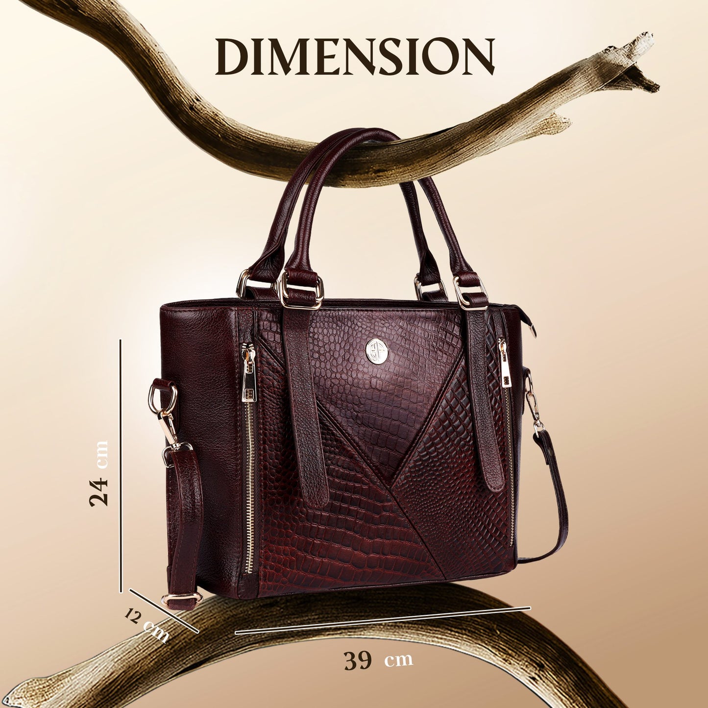 Hammonds WB3008BR Women’s Bag | Stylish Women’s Handbag | Casual & Formal Use Women’s Bag - PuriLite