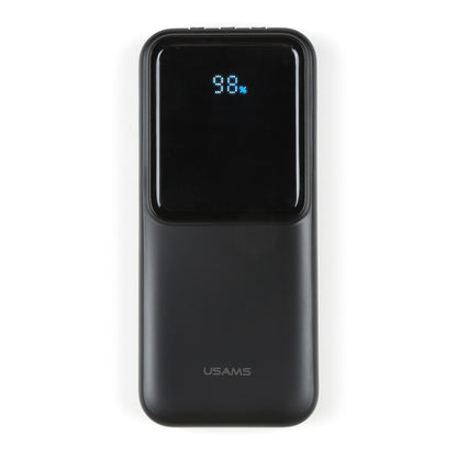 Dual-Port Power Bank with Digital Display and Integrated Cables - 10AH