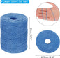 PATIKIL Natural Cotton Raffia Yarn 328 Yard, Crochet Raffia Paper Ribbon for DIY Sun Hat Beach Bag Crochet Yarn Wrapping Knitting, Blue