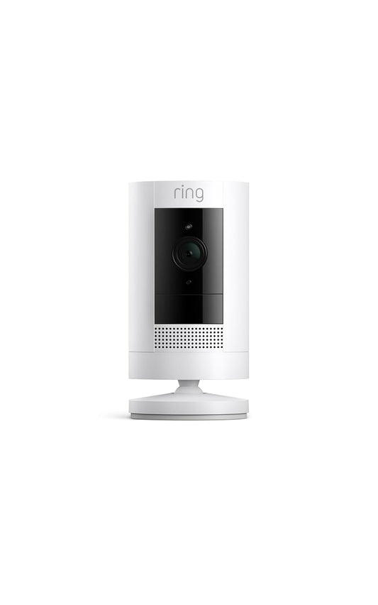 Stick Up Cam Battery (Outdoor Cam) | 1080p HD Wireless Security Camera | Color Night Vision | Two-Way Talk | Rechargeable Battery | White