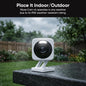 Cam v4 (Latest Model) | 2.5K QHD Security Camera | Indoor & Outdoor | Color Night Vision | AI Motion Detection | IP65 Weatherproof | White