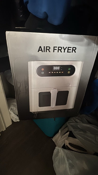 AF01 7.5QT Air Fryer, 1600W Multifunction Air Fryer with Touchscreen Controls, Visible Window, 6 Presets, Adjustable Time & Temperature