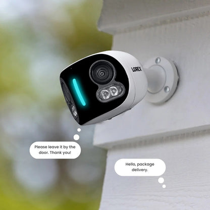 4K Dual-Lens Wi-Fi Security Camera | 180° Panoramic View, Smart Lighting and Auto-Tracking