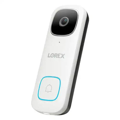 Lorex 2K Wi-Fi Video Doorbell (Wired, 32GB) - White (B451AJD-F) - PuriLite