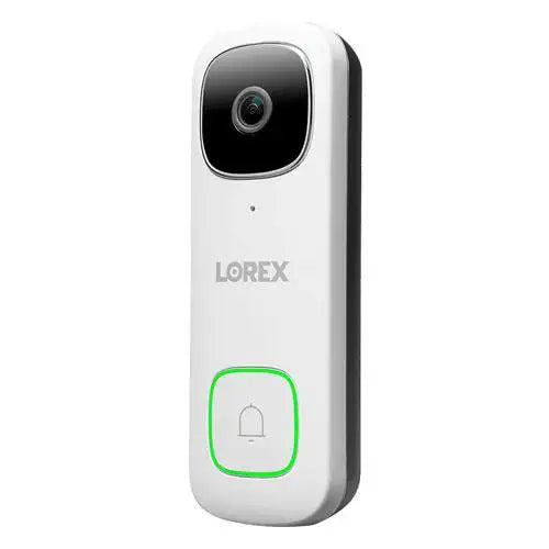 Lorex 2K Wi-Fi Video Doorbell (Wired, 32GB) - White (B451AJD-F) - PuriLite