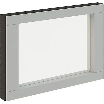 Interion® Modular Partition Stacking Panel with Glass, 24"W x 16"H - PuriLite