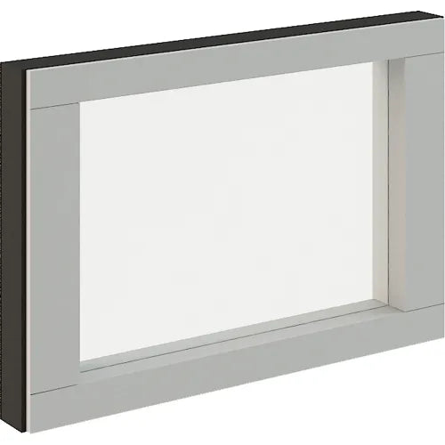 Interion® Modular Partition Stacking Panel with Glass, 24"W x 16"H - PuriLite