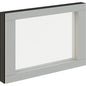 Interion® Modular Partition Stacking Panel with Glass, 24"W x 16"H - PuriLite