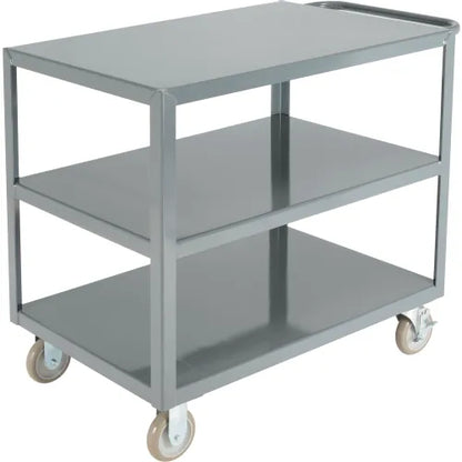 Global Industrial™ Steel Utility Cart w/3 Shelves, 1200 lb. Capacity, 30"L x 18"W x 35"H