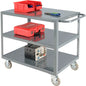 Global Industrial™ Steel Utility Cart w/3 Shelves, 1200 lb. Capacity, 30"L x 18"W x 35"H