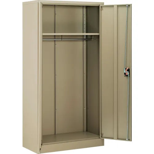 Global Industrial™ Wardrobe Cabinet Easy Assembly 36x18x72 Tan