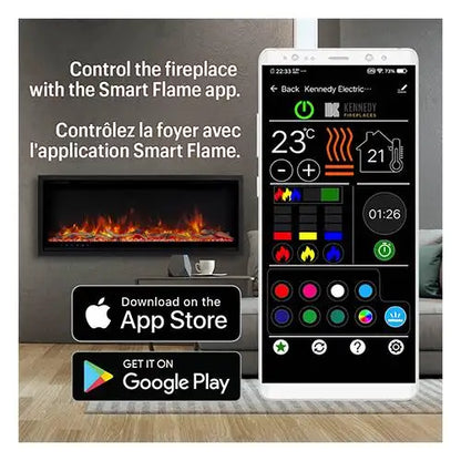 Paramount 42" Kennedy II Commercial Grade Electric Fireplace - Black (EFWM502)