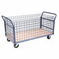 Global Industrial™ Euro Truck with 4 Wire Sides & Wood Deck 60 x 30 2000 Lb. Capacity