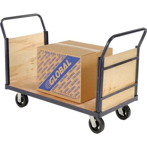 Global Industrial™ Euro Truck With Wood Ends & Deck 60 x 30 2400 Lb. Capacity