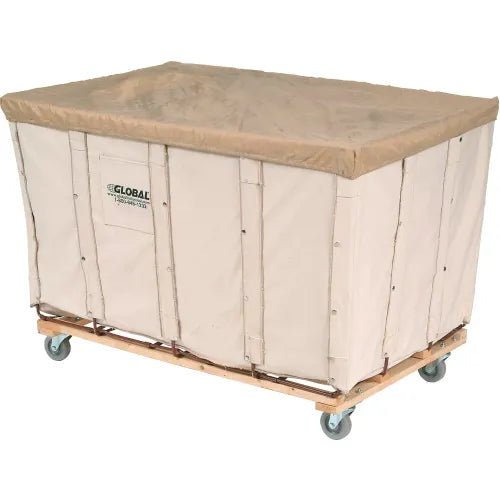 Global Industrial™ Basket Bulk Truck, Canvas, 24 Bushel Capacity