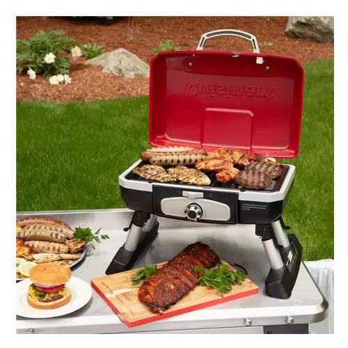 Cuisinart Petite Gourmet Portable Tabletop Gas Grill - Red (CGG180TC)