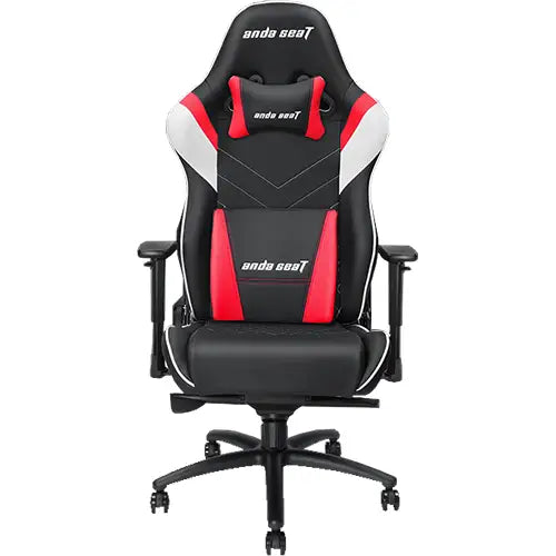 Anda Seat Assassin King Series Gaming Chair - Black, White and Red (AD4XL03BWRPV)