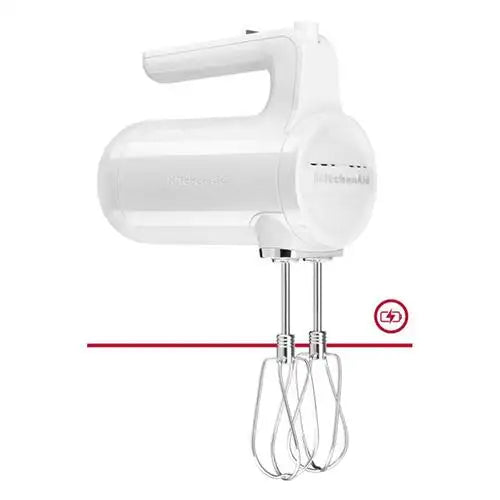 KitchenAid Cordless 7 Speed Hand Mixer - White (KHMB732WH)