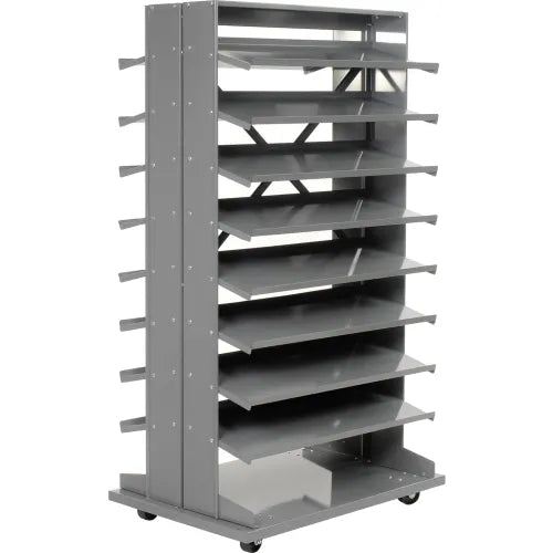 Global Industrial™ Mobile Double Sided Bin Rack Without Bins - PuriLite