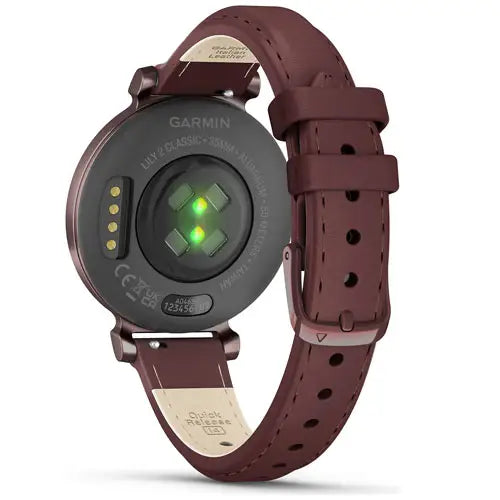 Garmin Lily 2 Classic - Dark Bronze with Mulberry Leather Band (010-02839-03)