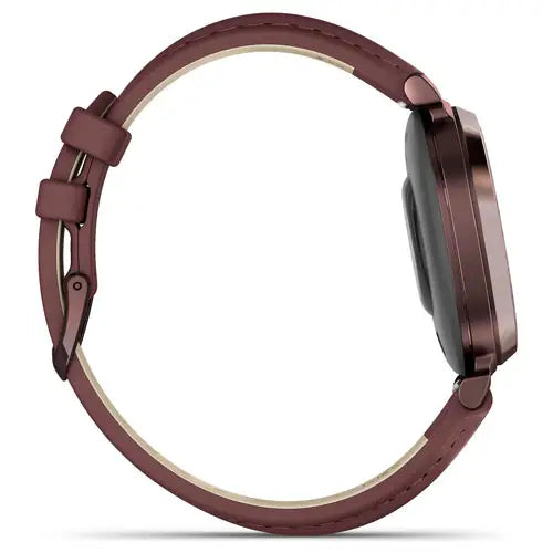 Garmin Lily 2 Classic - Dark Bronze with Mulberry Leather Band (010-02839-03)