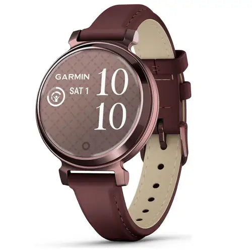 Garmin Lily 2 Classic - Dark Bronze with Mulberry Leather Band (010-02839-03)