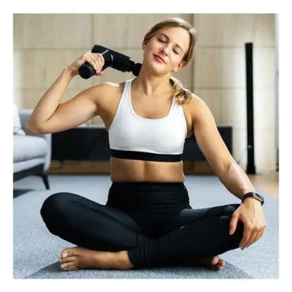 Deep Muscle Full Body Percussion Massage Gun Black (LAWLG01BK)
