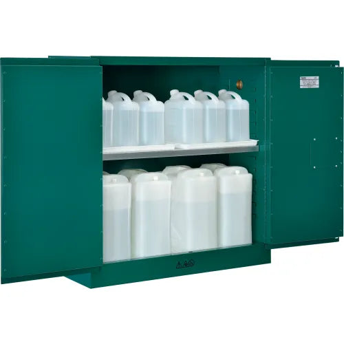 Global Industrial™ Pesticide Storage Cabinet - 30 Gallon - Manual Close 43"W x 18"D x 44"H