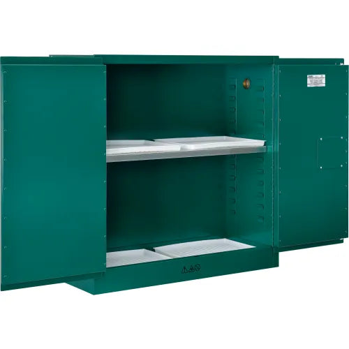 Global Industrial™ Pesticide Storage Cabinet - 30 Gallon - Manual Close 43"W x 18"D x 44"H