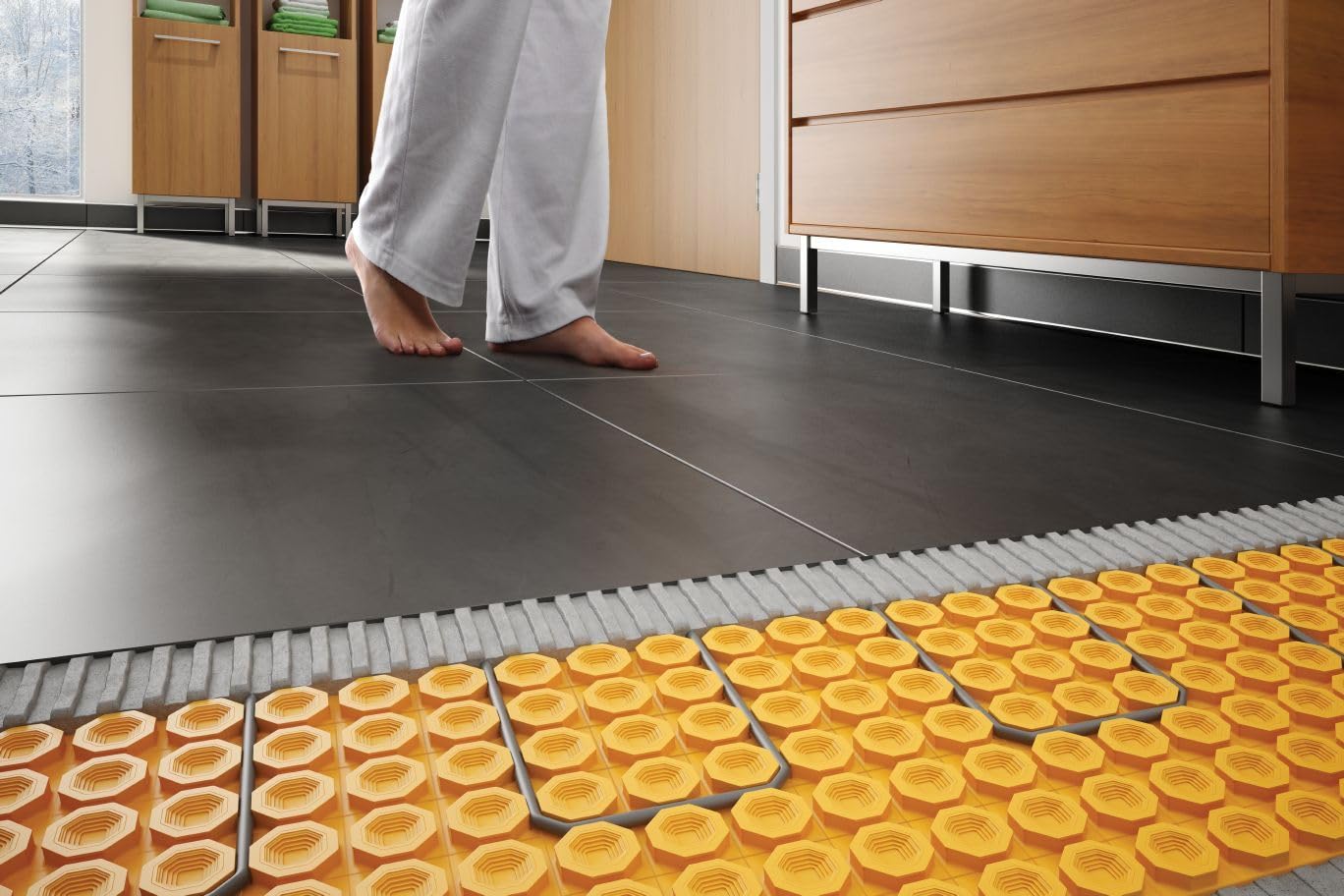Schluter DITRA-HEAT-E Floor heating cable DHEHK120102 120V 336.9 Feet - PuriLite