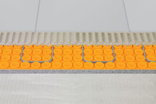 Schluter Systems Self-Adhesive Peel and Stick Ditra Heat Duo Membrane 108 Sq Ft (10 Sq M) Roll DHDPS810M Features Mortar-Free Waterproofing Underlayment, Floor Warming, Uncoupling Mat - PuriLite