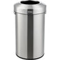 Global Industrial™ Stainless Steel Round Open Top Trash Can, 21 Gallon