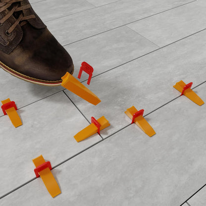 QEP 99775 Xtreme Tile Leveling System, Part B, Wedges (500 Pack), Yellow - PuriLite