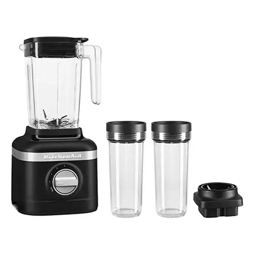 KitchenAid K150 3-Speed Ice Crushing Blender with 2 Personal Blender Jars - Black Matte (KSB1332BM)