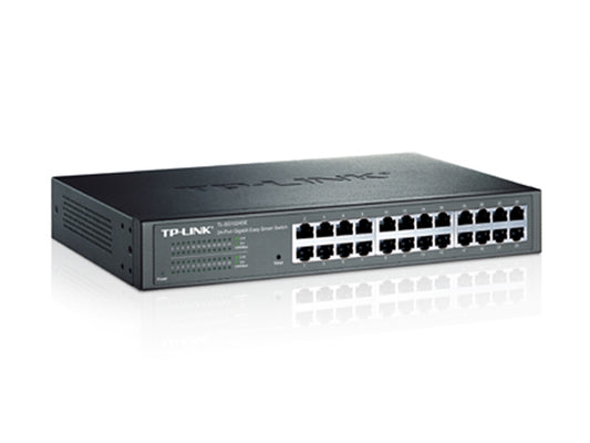 TP-Link Network TL-SG1024DE 24-Port Gigabit Easy Smart Switch 10/100/1000Mbps - PuriLite