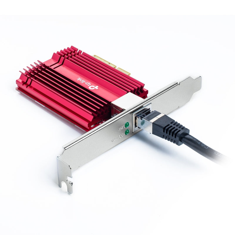 TP-Link Network TX401 10 Gigabit PCI Express Adapter with low-Profile Bracket and CAT6A cable