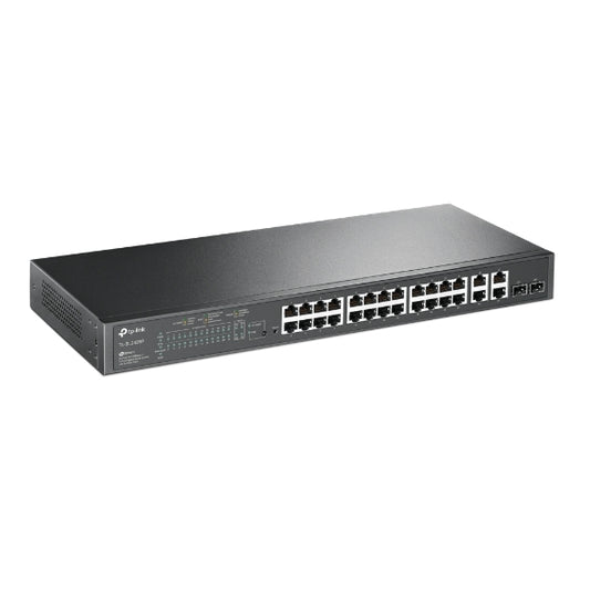 TP-Link Switch SL2428P JetStream 24Port 10/100Mbps + 4Port Gigabit Smart Switch - PuriLite