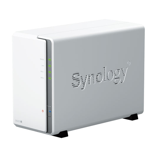 Synology Network Attached Storage DS223j 2-bay DiskStation (Diskless) - PuriLite
