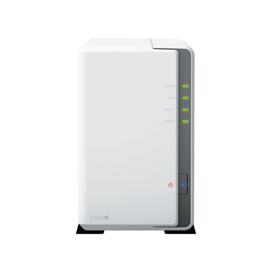 Synology Network Attached Storage DS223j 2-bay DiskStation (Diskless) - PuriLite