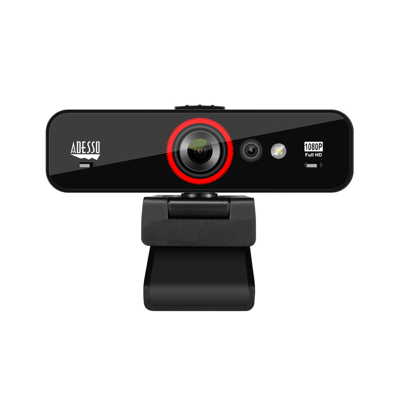 Adesso Camera CyberTrack F1 1080P HD Webcam with Windows Hello Face Recognition USB