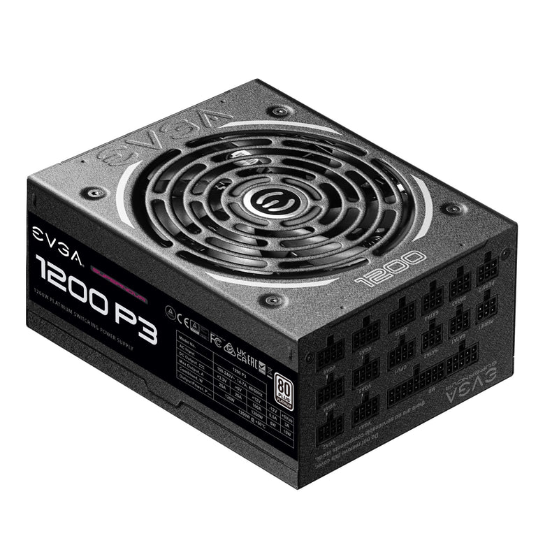 EVGA Power Supply 220-P3-1200-X1 SuperNOVA 1200 P3 1200W 80 Plus Platinum Fully Modular