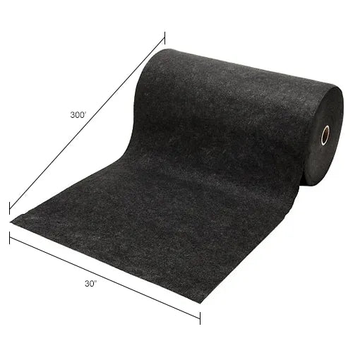 Global Industrial™ Universal High Traffic Sorbent Mat, Heavyweight, 30"W x 300'L, Gray