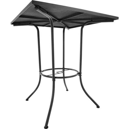 Global Industrial™ 36" Square Outdoor Bar Table, Steel Mesh, Black