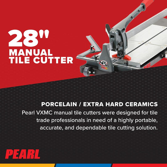 Pearl Abrasive VX28MCPRO Professional Manual Tile Cutter (28 Inch) - PuriLite
