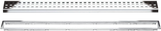 Schluter Systems Kerdi-Line 3/4" Frame, 28" Perforated Grate Assembly Chrome (KL1B19EP70)