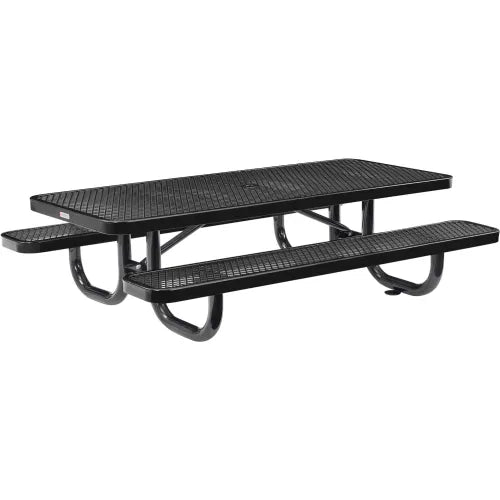 Global Industrial™ 6' Rectangular Kids Picnic Table, Expanded Metal, Black