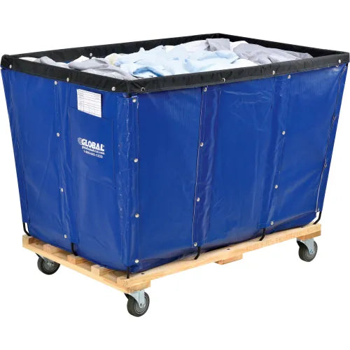 Global Industrial™ KD, 20 Bushel, Blue Vinyl Basket Bulk Truck