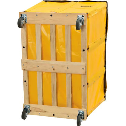 Global Industrial™ KD, 20 Bushel, Yellow Vinyl Basket Bulk Truck