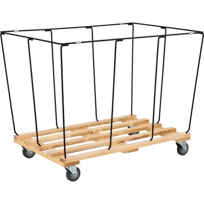 Global Industrial™ KD, 20 Bushel, Yellow Vinyl Basket Bulk Truck