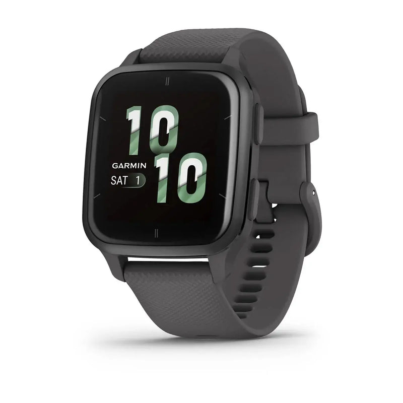 Garmin Venu Sq 2 - 40mm - Slate Aluminum Bezel with Shadow Gray Case and Silicone Band (010-02701-00)